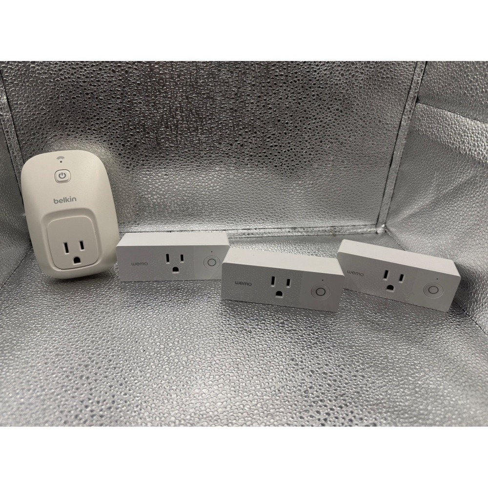 Belkin Wemo Smart Plug WiFi‎ Enabled Home Automation Bundle 4 Pieces